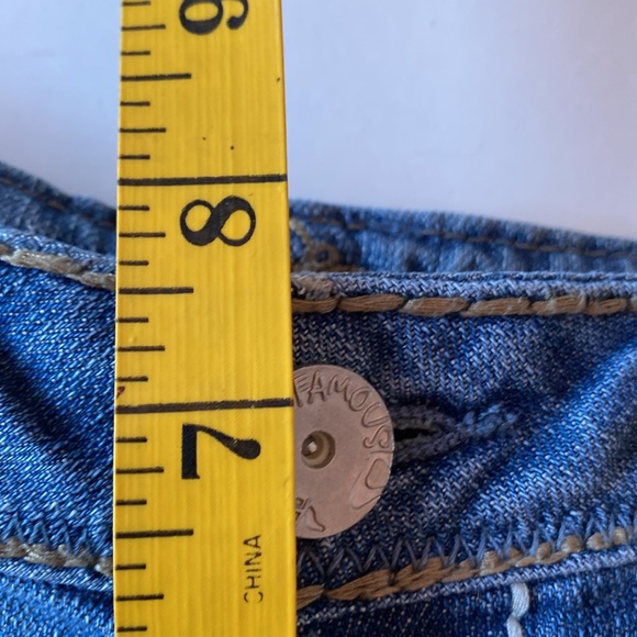 Almost Famous Low Rise Distressed Faded Skinny Ankle Jeans - Picture 8 of 9